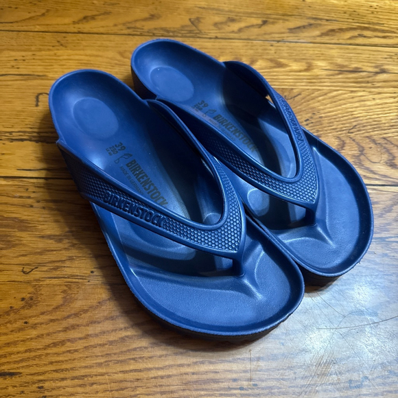 Birkenstock Honolulu EVA Blue Flip Flops Thong Sandals Women's Size: 39 / 8 - Picture 1 of 5